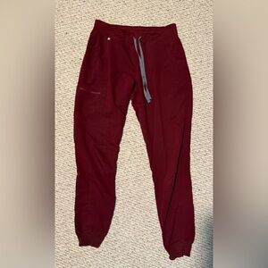Women’s Figs Burgundy Zamora Scrub Bottoms